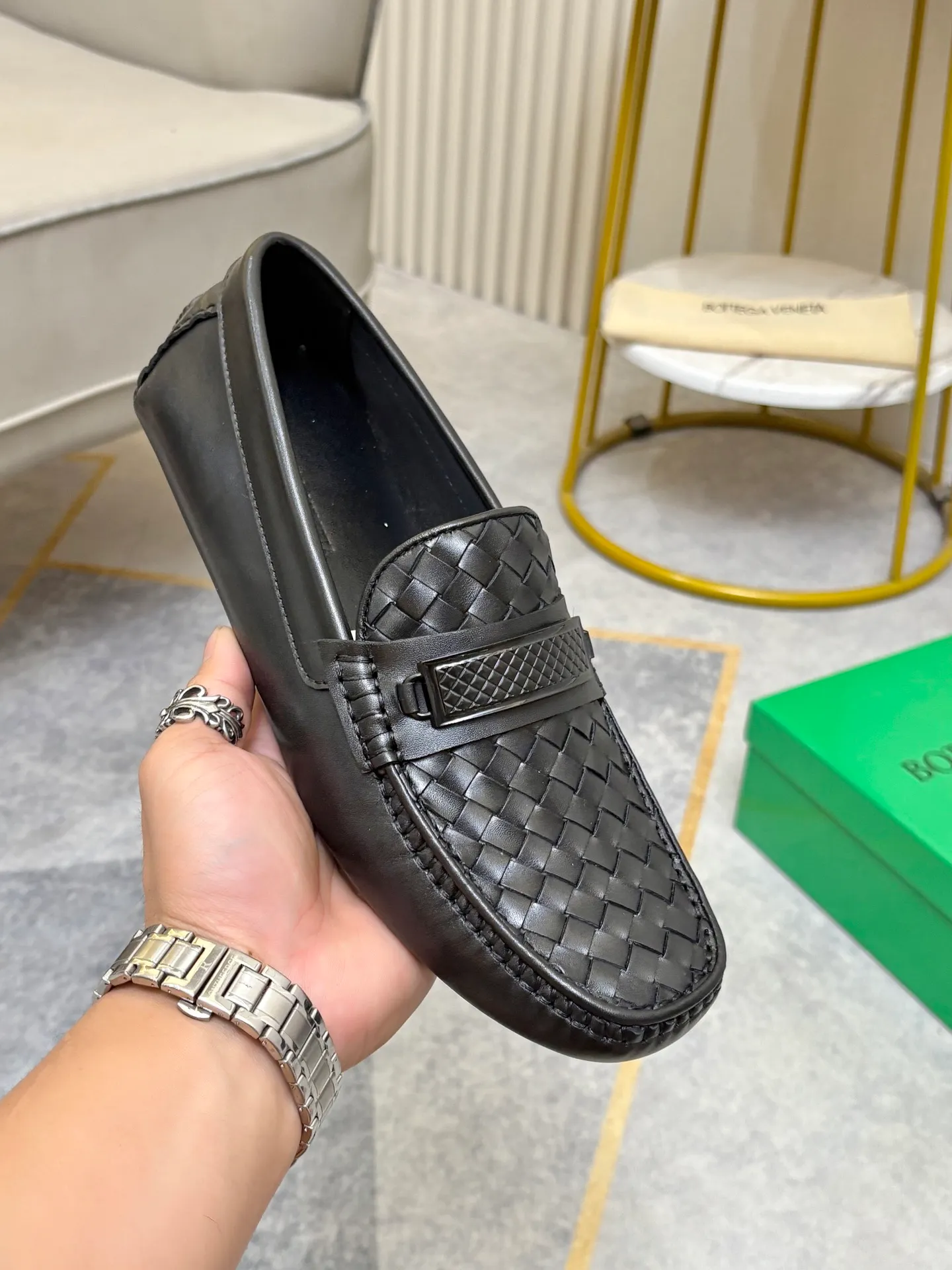 P420💰 (Niu Li + Niu Pad) [BV] The latest hot style‼ ️Casual men's shoes, uppers imported first-layer cowhide ➕Full imported cowhide lining✔️Exquisite workmanship, excellent foot feel, special rubber soles✔️, cool and fashionable, the latest fashion, fashionable outsole, hurry up.  Code number: 38-44 (can be customized to 37.45, non-refundable)
